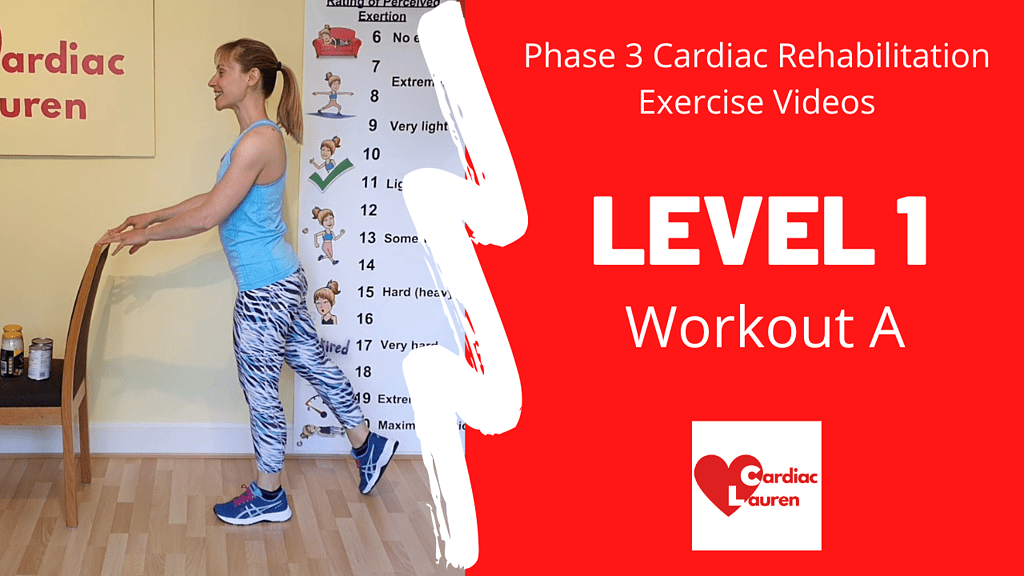 Level 1 - workout a - phase 3 cardiac rehabilitation exercise video