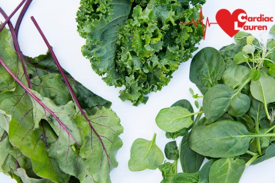 Leafy green vegetables - cardiac lauren