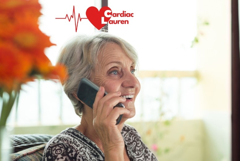 Support network phoning someone - cardiac lauren