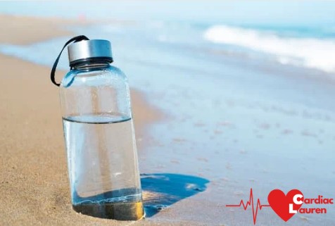 Hydration reusable water bottle cardiac lauren