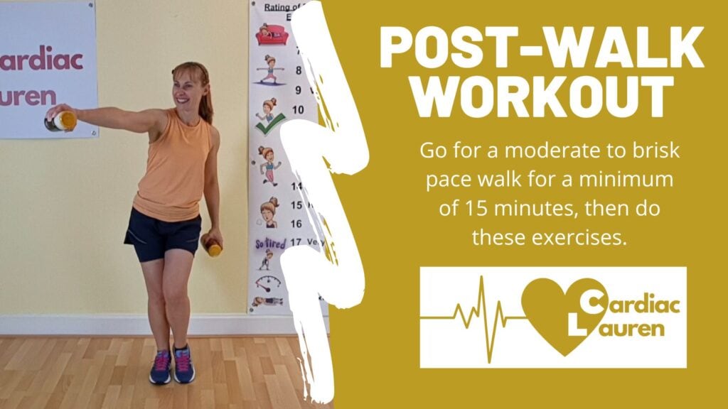 Post-walk workout - reps & sets