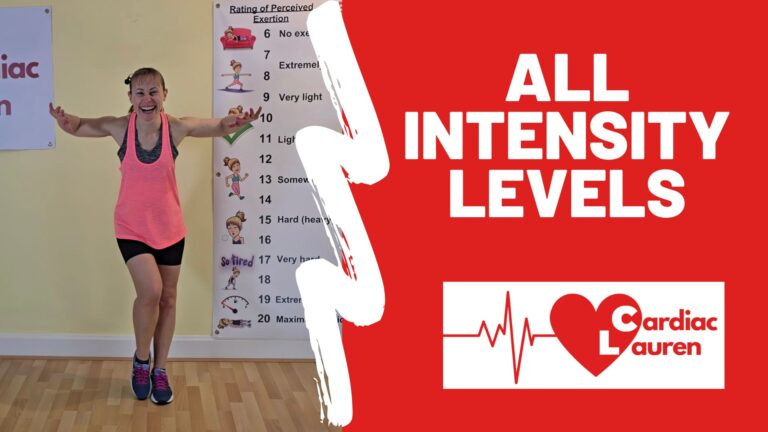 All intensity levels - feel the muscles